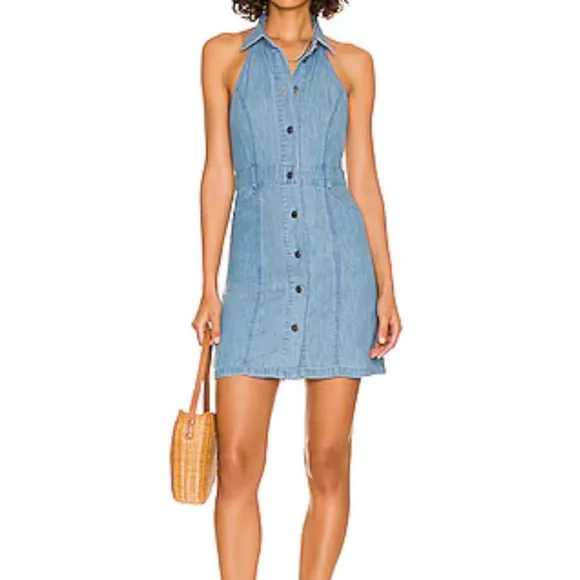 Free People | Dresses | Free People Denim Halter Dress | Poshmark Free People | Dresses | Free People Denim Halter Dress | Poshmark